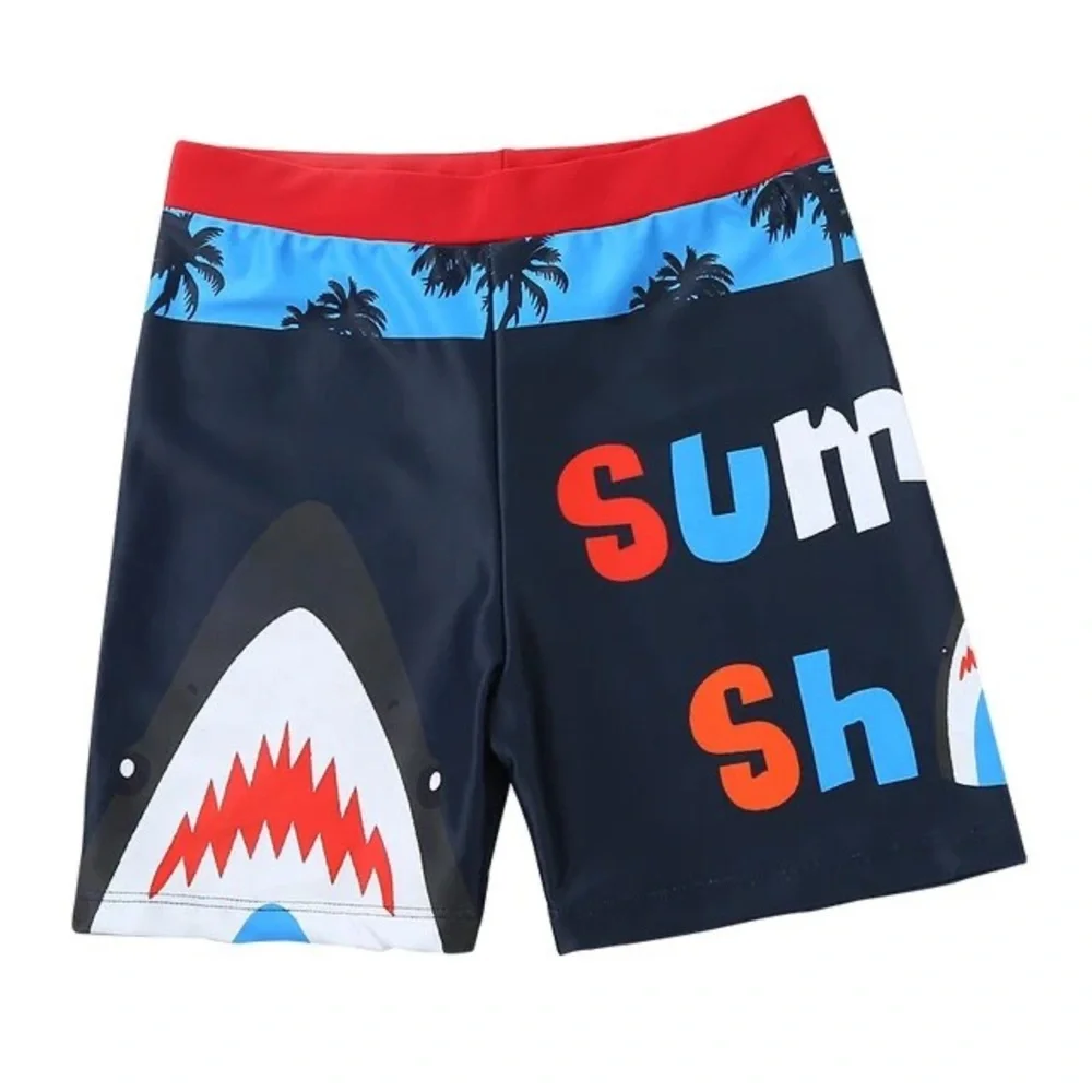 Swimsuits boys Children Beach Shorts Cartoon Prints, Set of 2